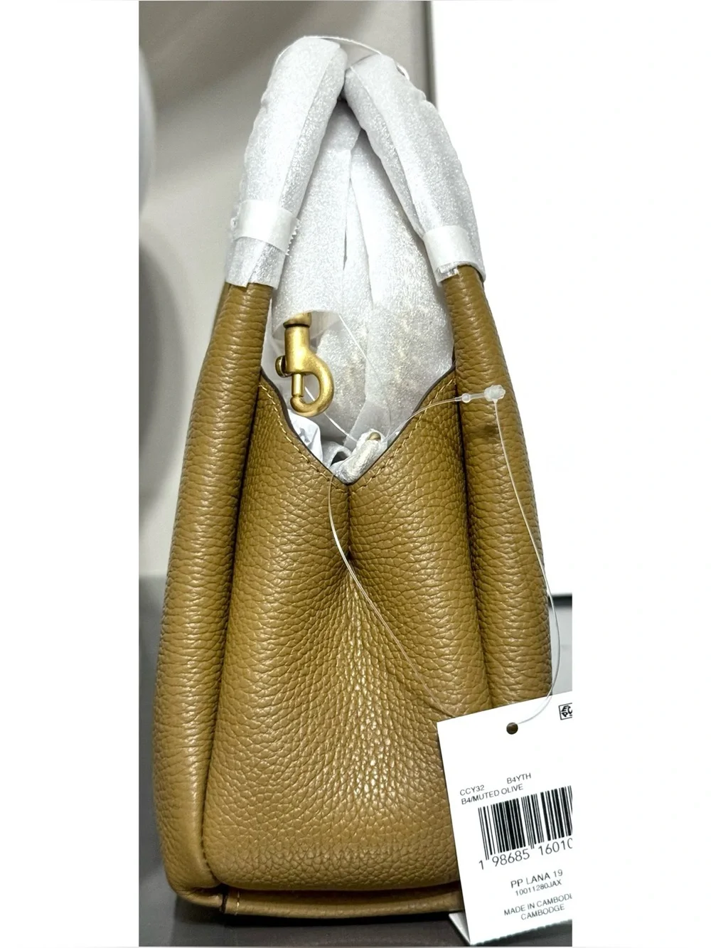 COACH Lana Shoulder Bag 19, MUTED OLIVE